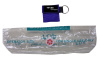 16%O2 Barrier with one-way-valve, ear straps in blue key chain